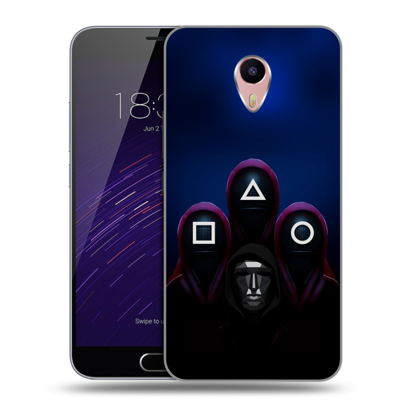 Пластиковый чехол на Meizu M3 Max с принтом Игра Кальмара Пластиковый чехол на Meizu M3 Max с принтом Игра Кальмара