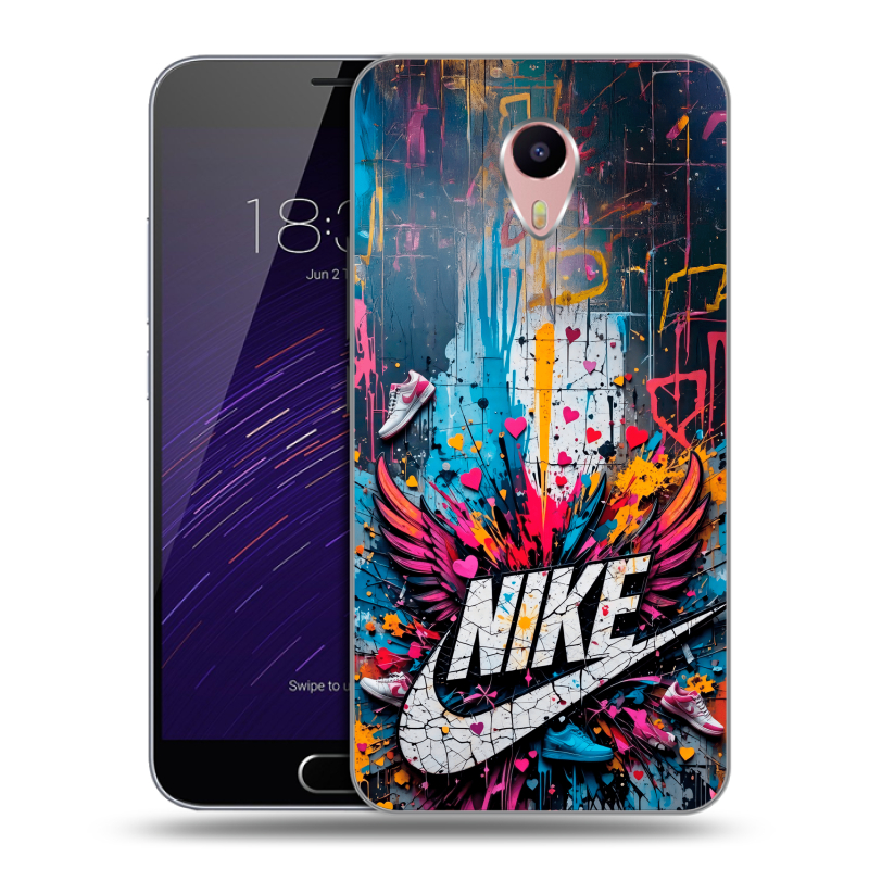 Пластиковый чехол на Meizu M3 Max с принтом Nike Найк Пластиковый чехол на Meizu M3 Max с принтом Nike Найк