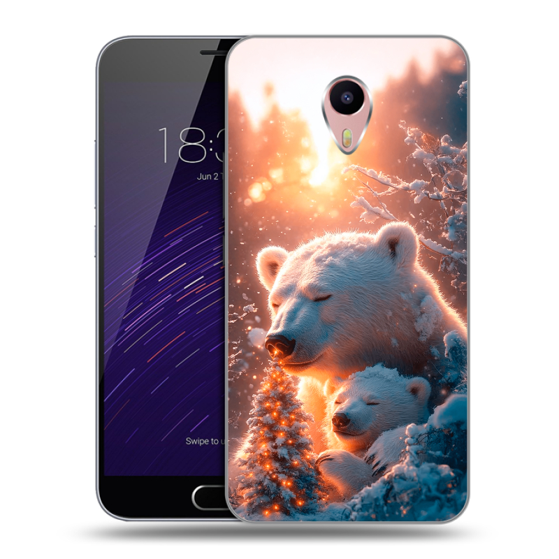 Пластиковый чехол на Meizu M3 Max с принтом Новый год Пластиковый чехол на Meizu M3 Max с принтом Новый год
