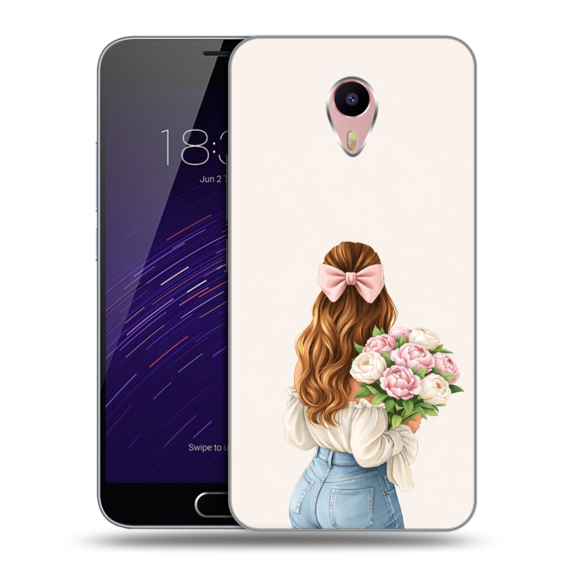 Пластиковый чехол на Meizu M3 Max с принтом женский Пластиковый чехол на Meizu M3 Max с принтом женский