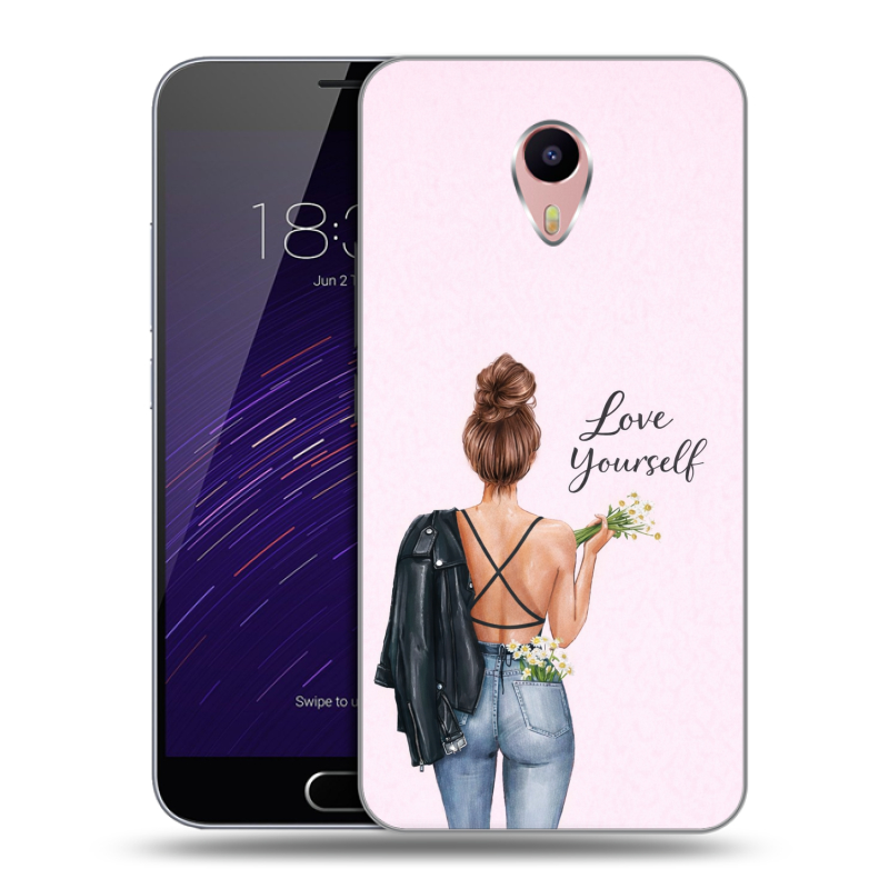 Пластиковый чехол на Meizu M3 Max с принтом женский Пластиковый чехол на Meizu M3 Max с принтом женский