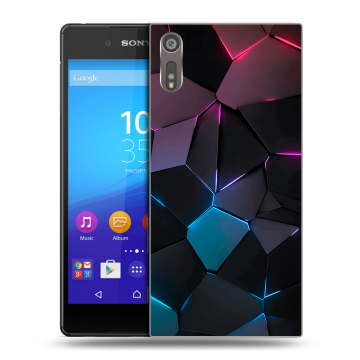 Пластиковый чехол на Sony Xperia XZ с принтом Геометрия неона Пластиковый чехол на Sony Xperia XZ с принтом Геометрия неона