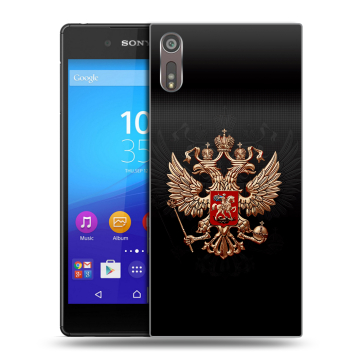 Пластиковый чехол на Sony Xperia XZ с принтом Герб России Пластиковый чехол на Sony Xperia XZ с принтом Герб России