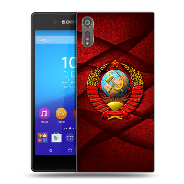 Пластиковый чехол на Sony Xperia XZ с принтом Герб СССР Пластиковый чехол на Sony Xperia XZ с принтом Герб СССР