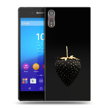 Пластиковый чехол на Sony Xperia XZ с принтом Черная клубника Пластиковый чехол на Sony Xperia XZ с принтом Черная клубника