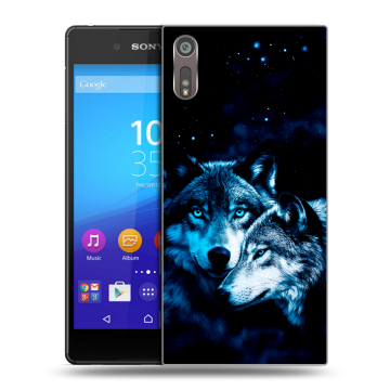 Пластиковый чехол на Sony Xperia XZ с принтом Волки Пластиковый чехол на Sony Xperia XZ с принтом Волки