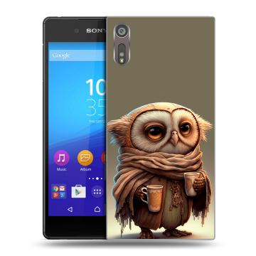 Пластиковый чехол на Sony Xperia XZ с принтом Сова Пластиковый чехол на Sony Xperia XZ с принтом Сова