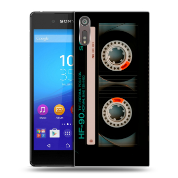Пластиковый чехол на Sony Xperia XZ с принтом Кассета