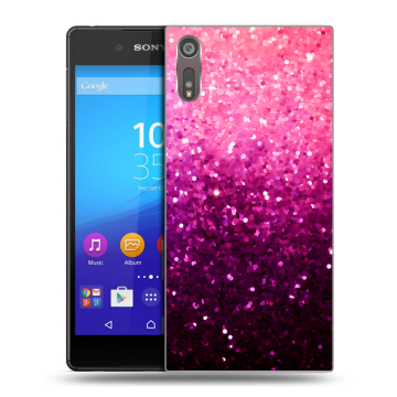Пластиковый чехол на Sony Xperia XZ с принтом Блестки Пластиковый чехол на Sony Xperia XZ с принтом Блестки