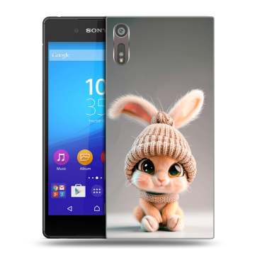 Пластиковый чехол на Sony Xperia XZ с принтом Кролик Пластиковый чехол на Sony Xperia XZ с принтом Кролик