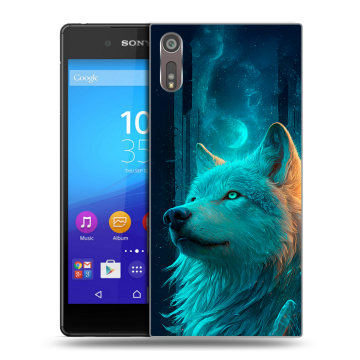 Пластиковый чехол на Sony Xperia XZ с принтом бабочки саккура Пластиковый чехол на Sony Xperia XZ с принтом бабочки саккура