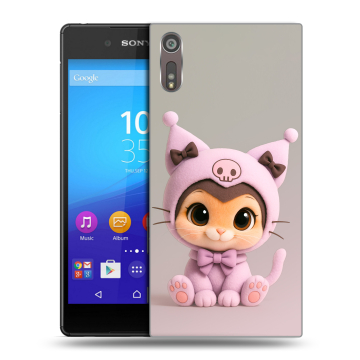 Пластиковый чехол на Sony Xperia XZ с принтом Куроми Kuromi 