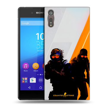 Пластиковый чехол на Sony Xperia XZ с принтом Контер страйк Counter strike Пластиковый чехол на Sony Xperia XZ с принтом Контер страйк Counter strike