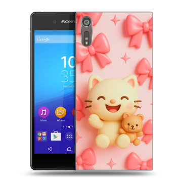 Пластиковый чехол на Sony Xperia XZ с принтом для девочек Пластиковый чехол на Sony Xperia XZ с принтом для девочек