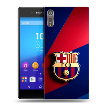 Пластиковый чехол на Sony Xperia XZ с принтом Барселона Barcelona Пластиковый чехол на Sony Xperia XZ с принтом Барселона Barcelona