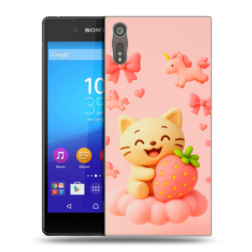Пластиковый чехол на Sony Xperia XZ с принтом для девочек