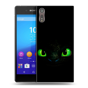 Пластиковый чехол на Sony Xperia XZ с принтом Как приручить дракона