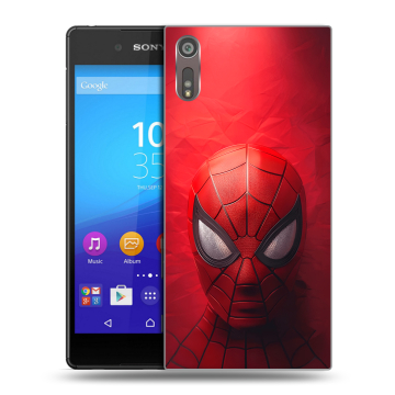 Пластиковый чехол на Sony Xperia XZ с принтом Spiderman Человек паук