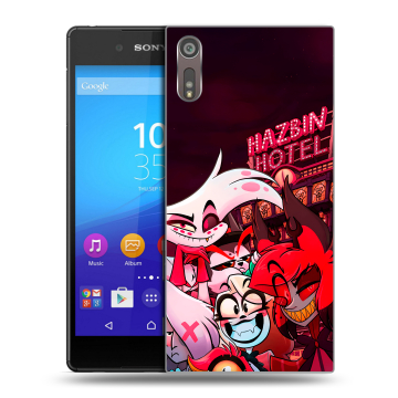 Пластиковый чехол на Sony Xperia XZ с принтом Hazbin Hotel Отель Хазбин Пластиковый чехол на Sony Xperia XZ с принтом Hazbin Hotel Отель Хазбин
