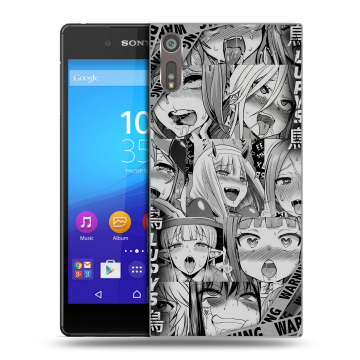 Пластиковый чехол на Sony Xperia XZ с принтом Ahegao Ахегао Аниме Пластиковый чехол на Sony Xperia XZ с принтом Ahegao Ахегао Аниме