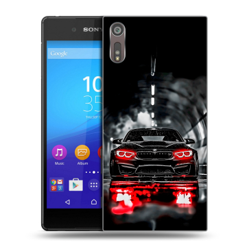 Пластиковый чехол на Sony Xperia XZ с принтом BMW БМВ Пластиковый чехол на Sony Xperia XZ с принтом BMW БМВ