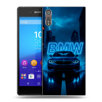 Пластиковый чехол на Sony Xperia XZ с принтом BMW БМВ