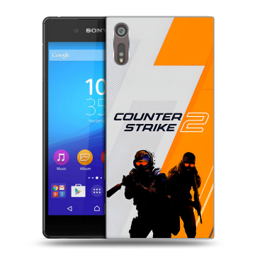 Пластиковый чехол на Sony Xperia XZ с принтом Counter Strike