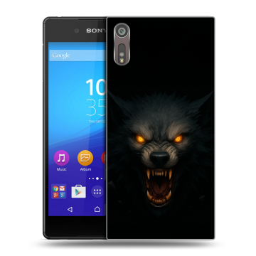 Пластиковый чехол на Sony Xperia XZ с принтом Волк Пластиковый чехол на Sony Xperia XZ с принтом Волк
