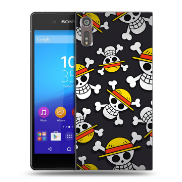 Пластиковый чехол на Sony Xperia XZ с принтом One Piece Ван Пис Пластиковый чехол на Sony Xperia XZ с принтом One Piece Ван Пис