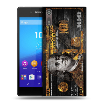 Пластиковый чехол на Sony Xperia XZ с принтом Доллар деньги