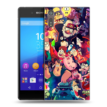 Пластиковый чехол на Sony Xperia XZ с принтом Gravity Falls Гравити Фолз