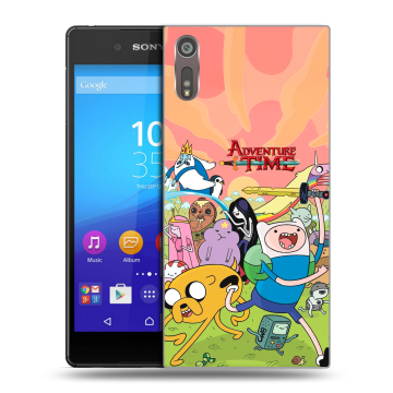 Пластиковый чехол на Sony Xperia XZ с принтом Adventure time Время приключений Пластиковый чехол на Sony Xperia XZ с принтом Adventure time Время приключений
