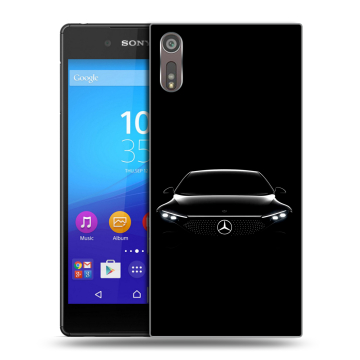 Пластиковый чехол на Sony Xperia XZ с принтом Mercedes Мерседес