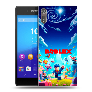Пластиковый чехол на Sony Xperia XZ с принтом Roblox Роблокс Пластиковый чехол на Sony Xperia XZ с принтом Roblox Роблокс