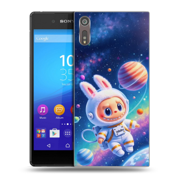 Пластиковый чехол на Sony Xperia XZ с принтом Labubu Лабубу Пластиковый чехол на Sony Xperia XZ с принтом Labubu Лабубу