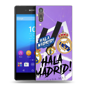 Пластиковый чехол на Sony Xperia XZ с принтом Real Madrid Реал Мадрид