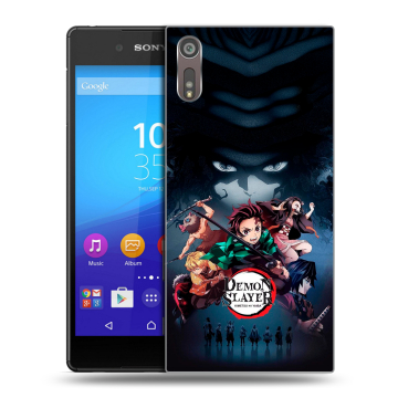 Пластиковый чехол на Sony Xperia XZ с принтом Demon Slayer Клинок рассекающий демонов Пластиковый чехол на Sony Xperia XZ с принтом Demon Slayer Клинок рассекающий демонов