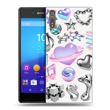 Пластиковый чехол на Sony Xperia XZ с принтом Y2K Пластиковый чехол на Sony Xperia XZ с принтом Y2K