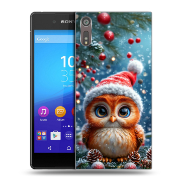 Пластиковый чехол на Sony Xperia XZ с принтом Новый год Пластиковый чехол на Sony Xperia XZ с принтом Новый год