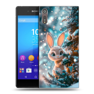 Пластиковый чехол на Sony Xperia XZ с принтом Новый год Пластиковый чехол на Sony Xperia XZ с принтом Новый год