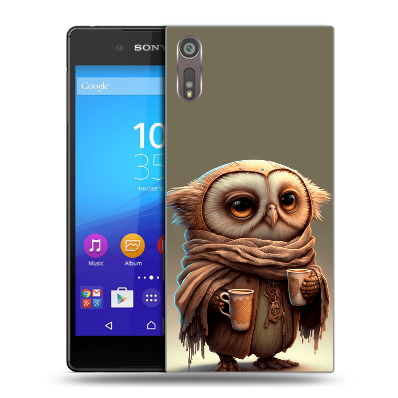 Пластиковый чехол на Sony Xperia XZ с принтом Сова Пластиковый чехол на Sony Xperia XZ с принтом Сова