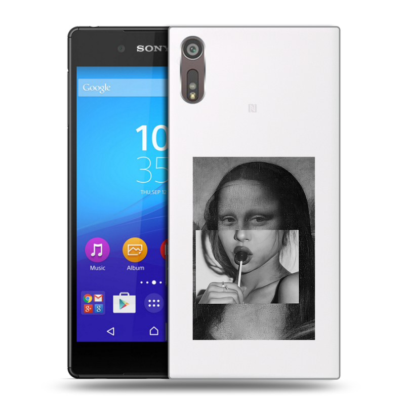 Пластиковый чехол на Sony Xperia XZ с принтом Мона Лиза Пластиковый чехол на Sony Xperia XZ с принтом Мона Лиза