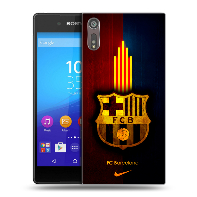Пластиковый чехол на Sony Xperia XZ с принтом Барселона Barcelona Пластиковый чехол на Sony Xperia XZ с принтом Барселона Barcelona