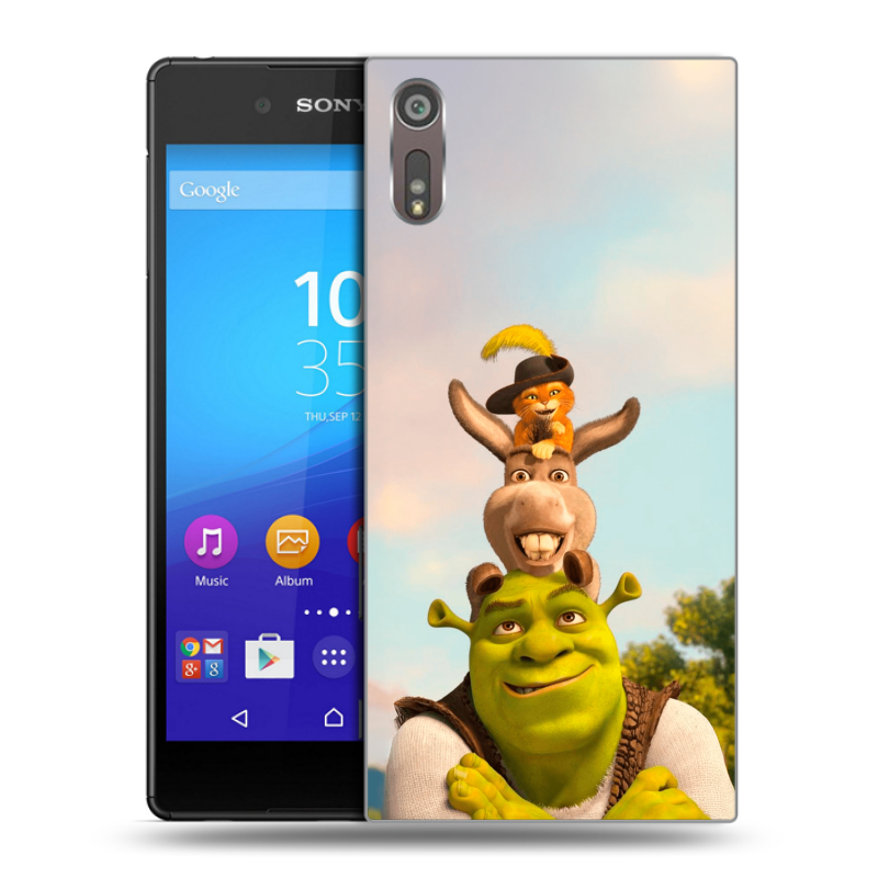 Пластиковый чехол на Sony Xperia XZ с принтом Шрек Shrek Пластиковый чехол на Sony Xperia XZ с принтом Шрек Shrek