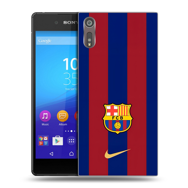 Пластиковый чехол на Sony Xperia XZ с принтом Барселона Barcelona Пластиковый чехол на Sony Xperia XZ с принтом Барселона Barcelona