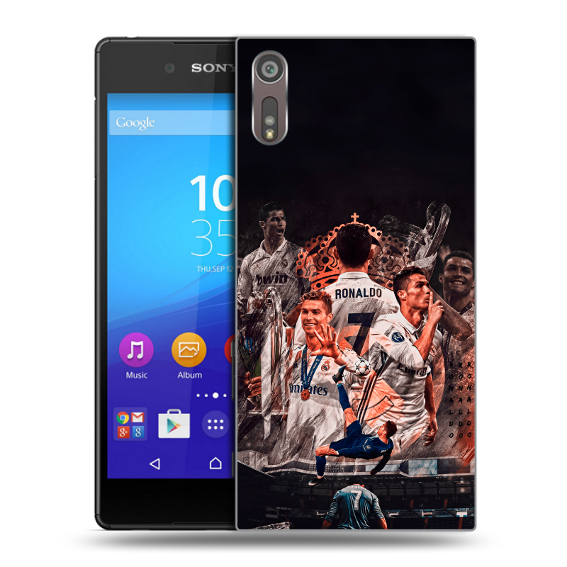 Пластиковый чехол на Sony Xperia XZ с принтом Реал Роналдо Real Ronaldo Пластиковый чехол на Sony Xperia XZ с принтом Реал Роналдо Real Ronaldo