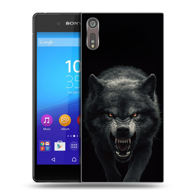 Пластиковый чехол на Sony Xperia XZ с принтом Волк Пластиковый чехол на Sony Xperia XZ с принтом Волк