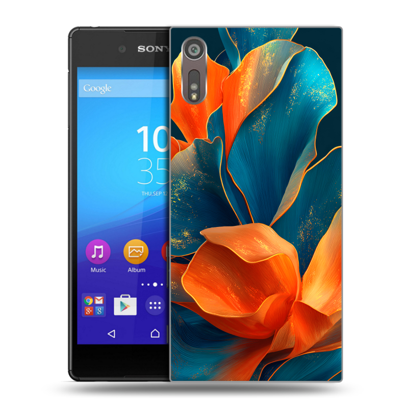 Пластиковый чехол на Sony Xperia XZ с принтом Цветы Пластиковый чехол на Sony Xperia XZ с принтом Цветы