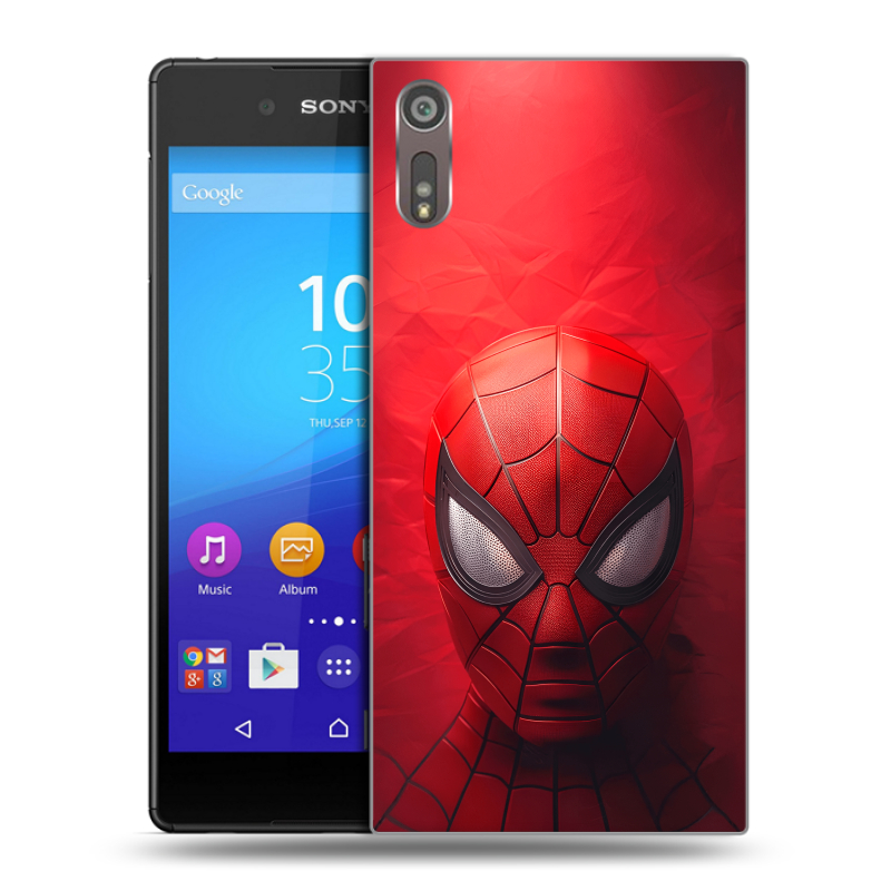 Пластиковый чехол на Sony Xperia XZ с принтом Spiderman Человек паук Пластиковый чехол на Sony Xperia XZ с принтом Spiderman Человек паук