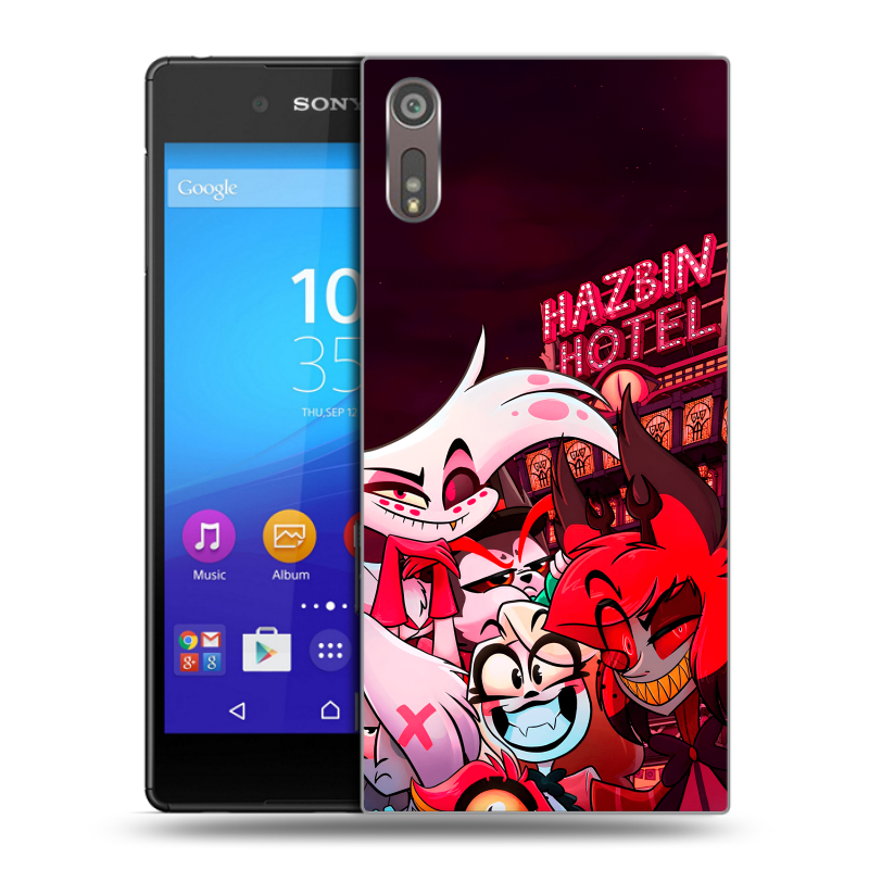 Пластиковый чехол на Sony Xperia XZ с принтом Hazbin Hotel Отель Хазбин Пластиковый чехол на Sony Xperia XZ с принтом Hazbin Hotel Отель Хазбин